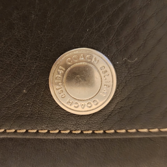 Coach Black Pebble Leather Wallet - Picture 2 of 3